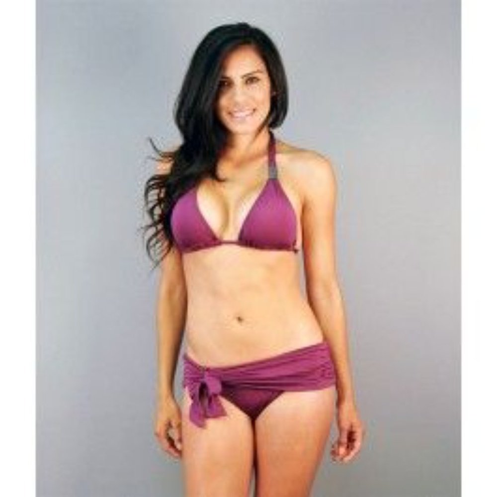 Canyon Beachwear 1 Sol Bikini Swimsuit Purple Size Large NWT